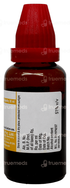 Dr Willmar Schwabe Berberis Vulgaris Q Mother Tincture 30Ml